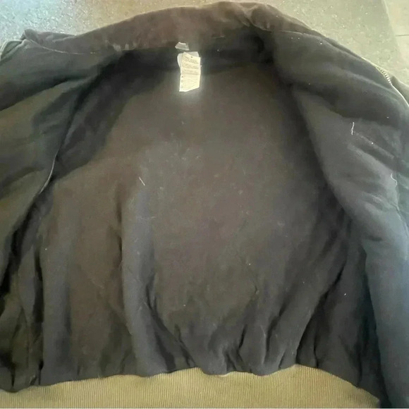 Vintage Carhartt J14 MOS Green Santa Fe Canvas Quilt Lined Jacket Size XXL - Picture 2 of 12